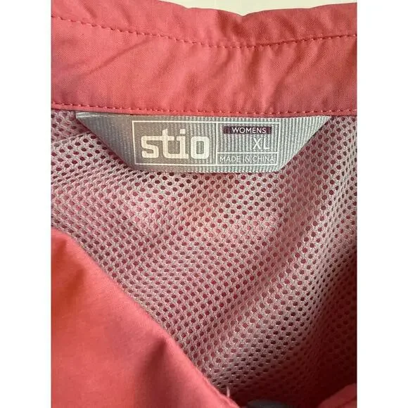 Stio Women's Fork Trail Snap Button Shirt Azalea Bloom Long Sleeve Size XL - Picture 9 of 12